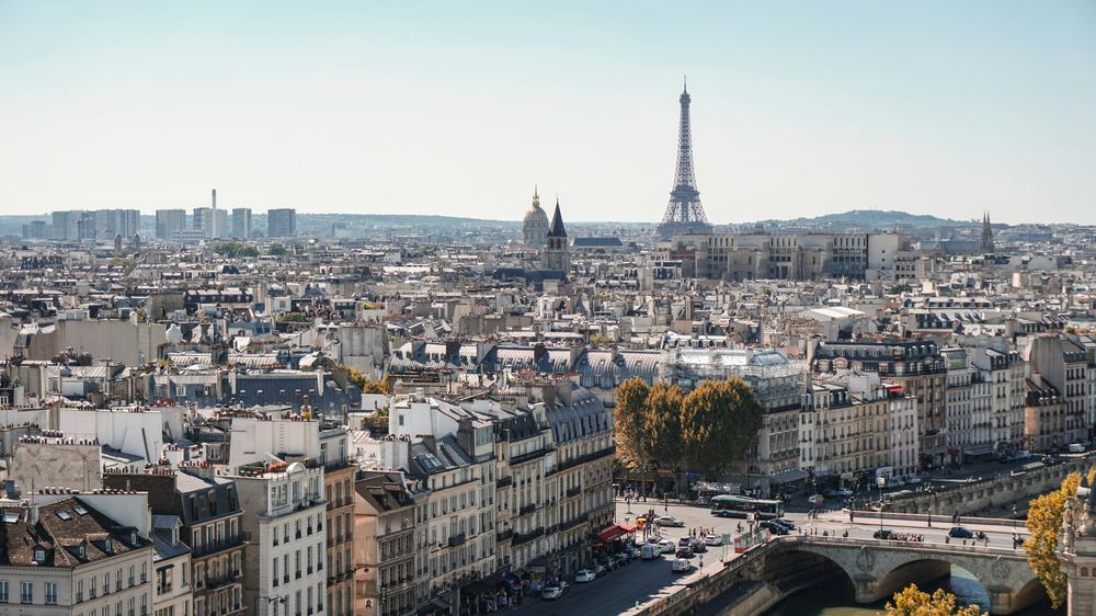 Vue aérienne de Paris